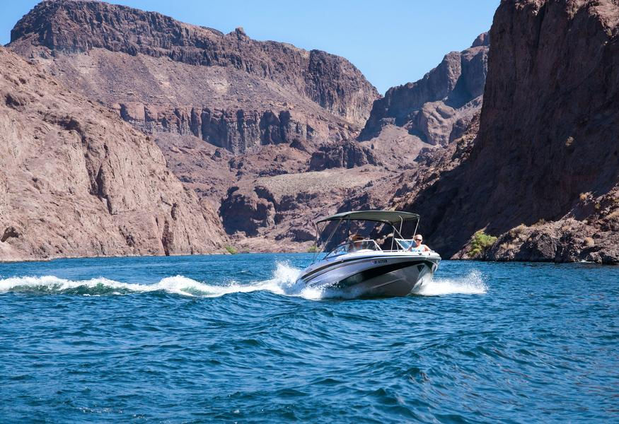 Cruise the blue waters with one of the marinas many speedboats