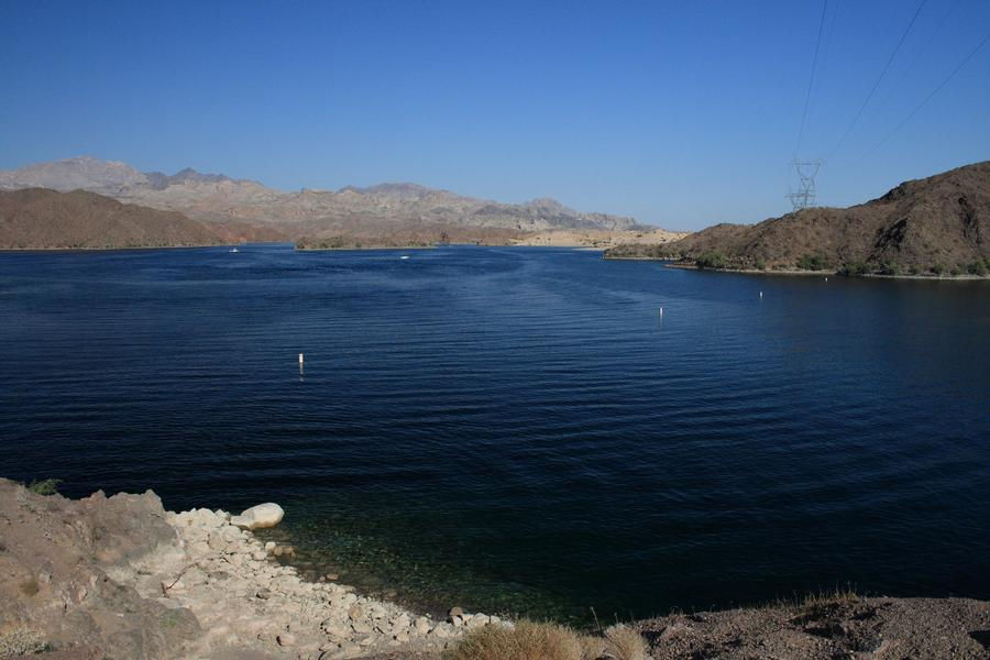 Clear blue waters at Lake Mohave are ideal for swimming