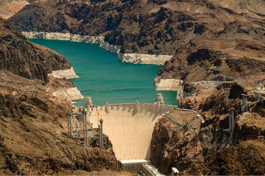 The massive Hoover Dam is a sight to see in its own right