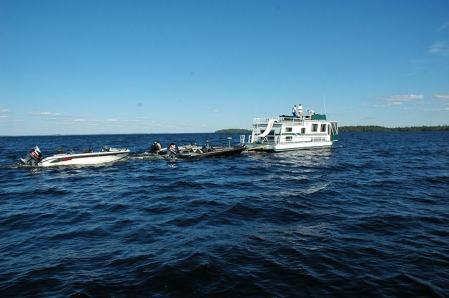Tow additional boats for fishing, skiing or wake boarding