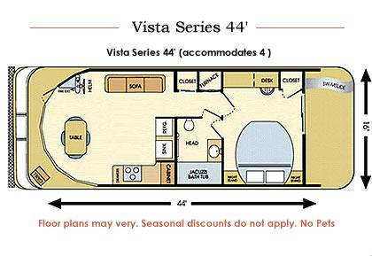 44 vista class houseboat houseboat rentals gold coast region 2 6 berth