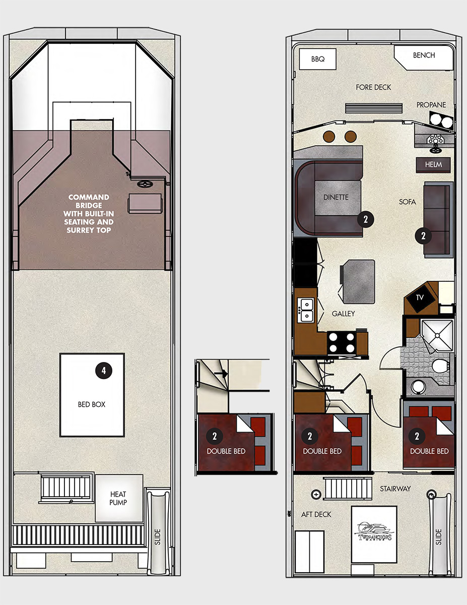 48-foot Navigator Class Houseboat