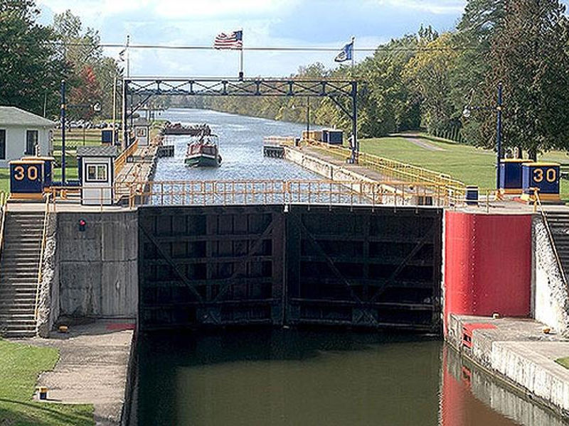 Lock gates are what allow boats to travel the canal Photos