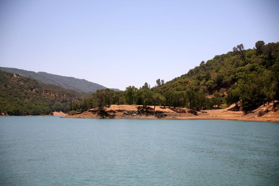 Tree lined shores provide perfect shade for a summer picnic