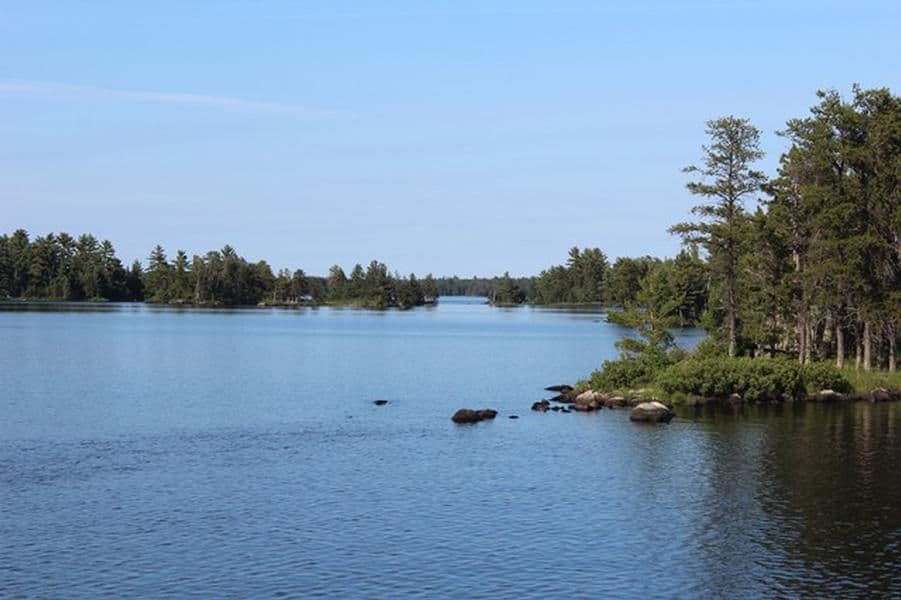 The forest that surrounds the lake makes for great hiking