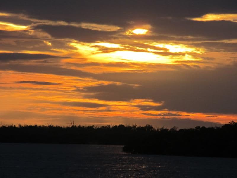 Stunning sunset ends the perfect day