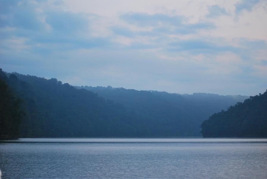 Inviting misty waters in the distance