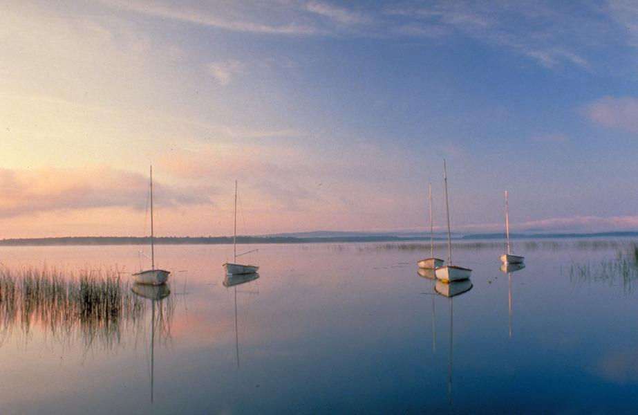 Stunning sunsets are a common sight at Crooked Lake