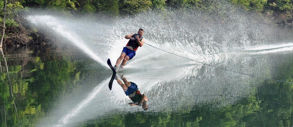 Water Skiing on the Lake