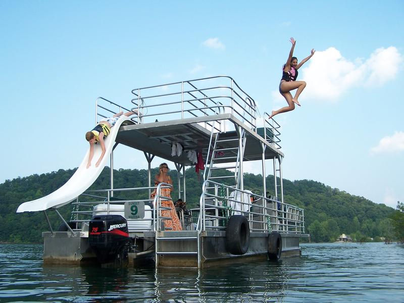Take out a patio boat for the day to enjoy an adventurous afternoon