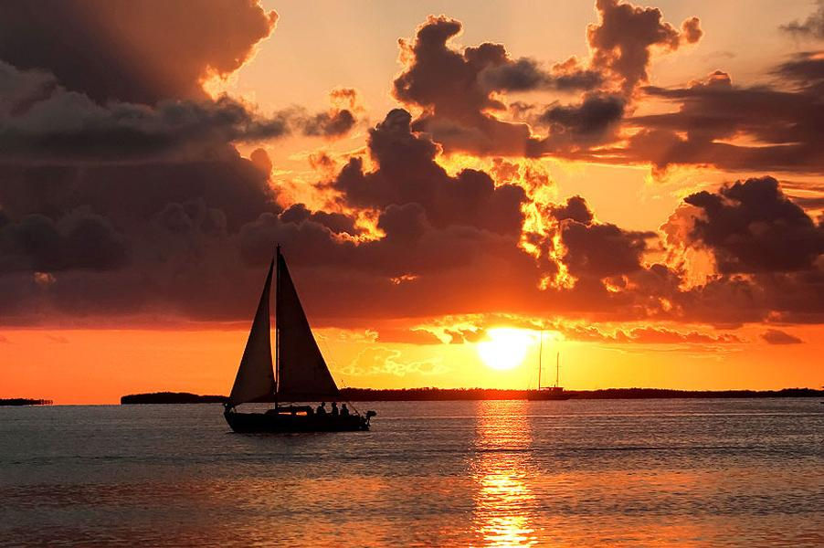 Gorgeous sunsets are the norm in the Florida Keys