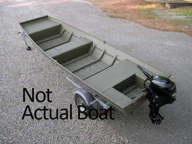 Flat Bottom Fishing Boat