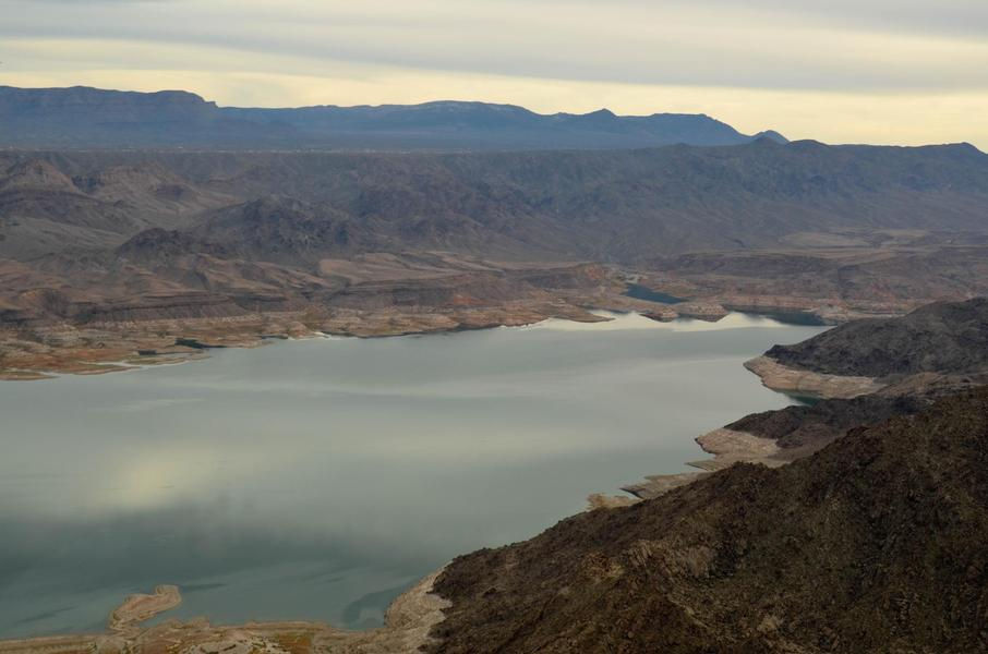Lake Mead is an oasis residing in a picturesque, mountainous desert