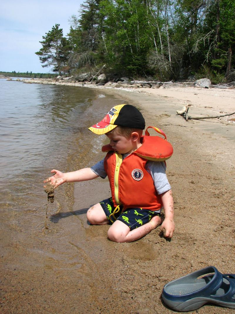 Little ones love the sanded beaches