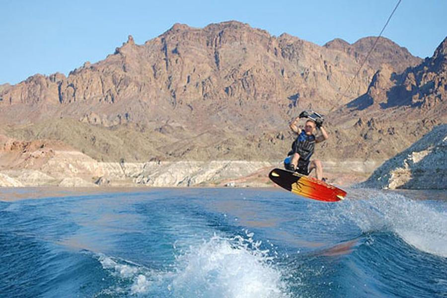 Show off your wake boarding skills