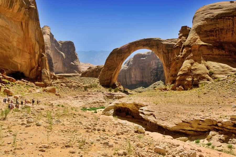 Take a hike to the famous Rainbow Bridge at Lake Powell