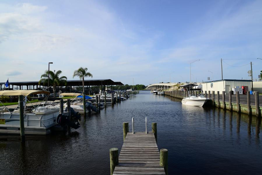 Step onto the dock facing the blue waters and breathe in the fresh air