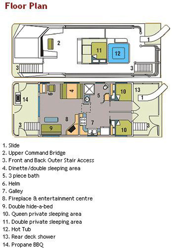 gibson houseboat floor plans | TheFloors.Co