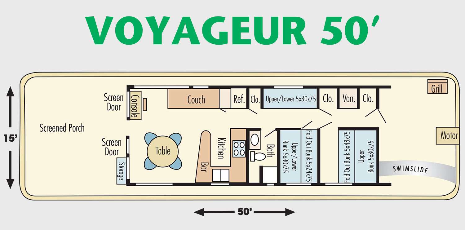 50foot Voyageur Houseboat