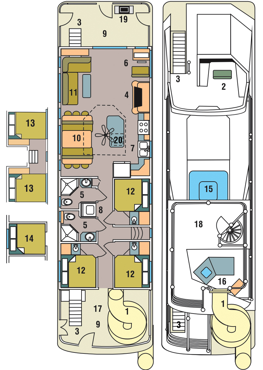 60-foot genesis houseboat