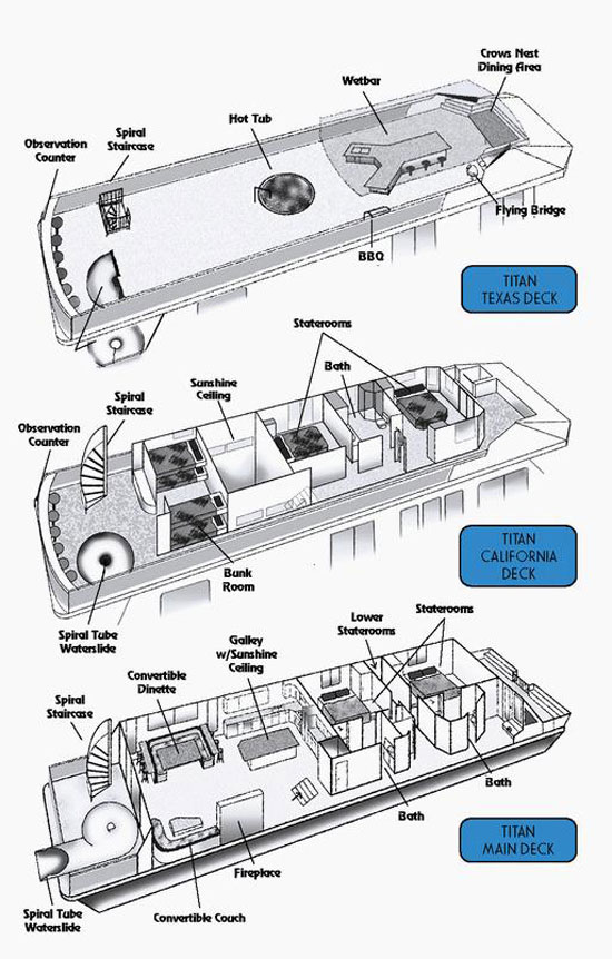 65-foot Titan Houseboat