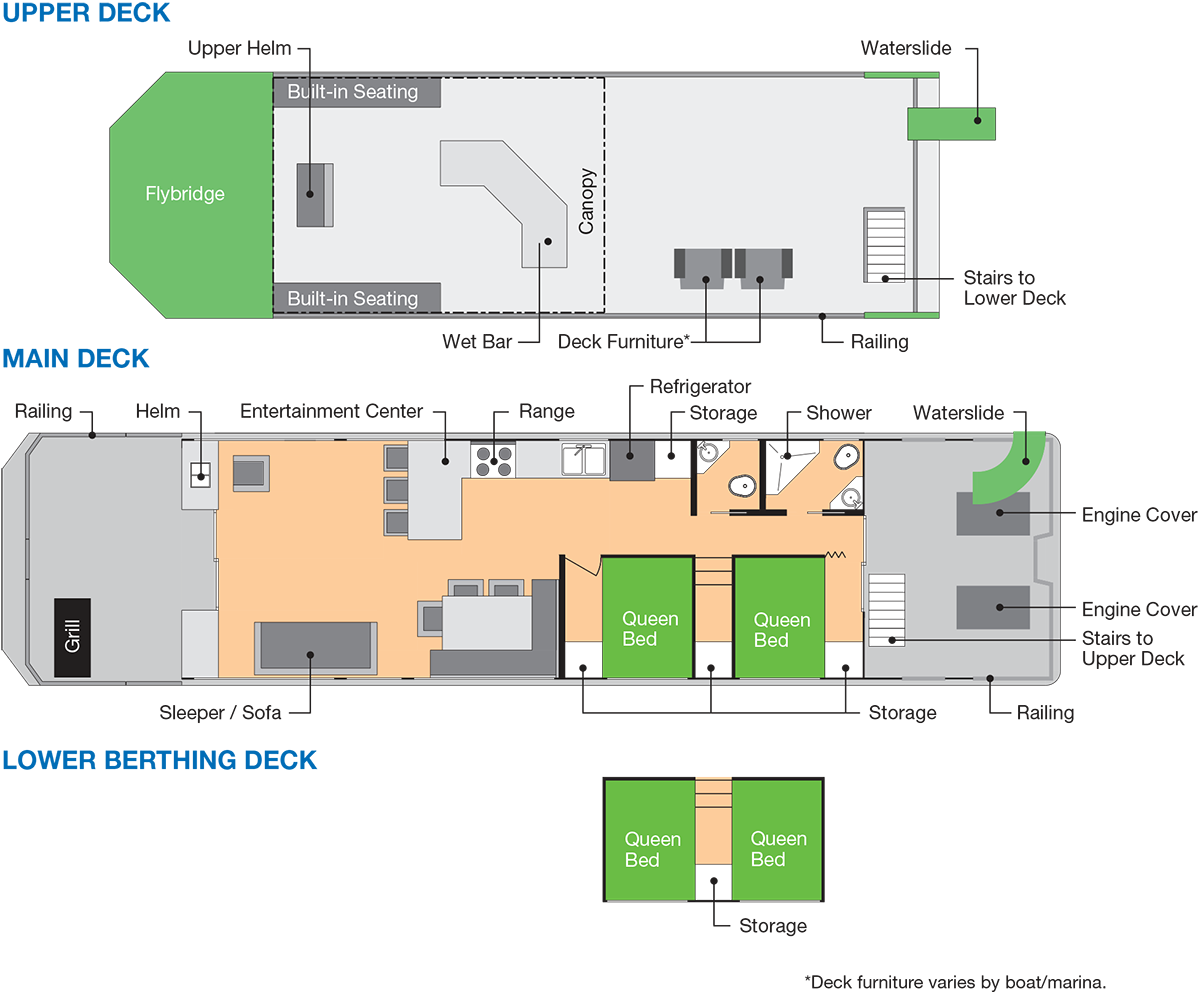 59foot Deluxe Houseboat