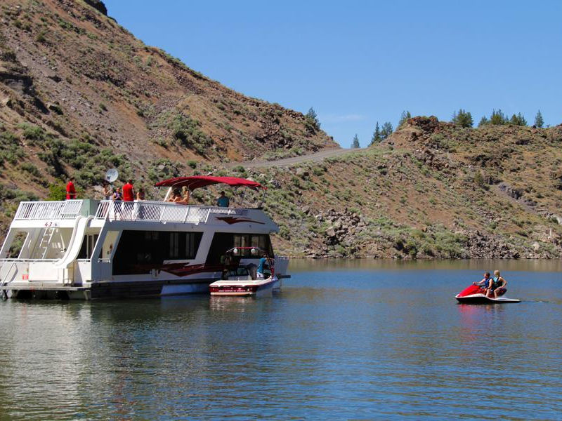 A houseboat is the perfect base for fun on the lake Photos