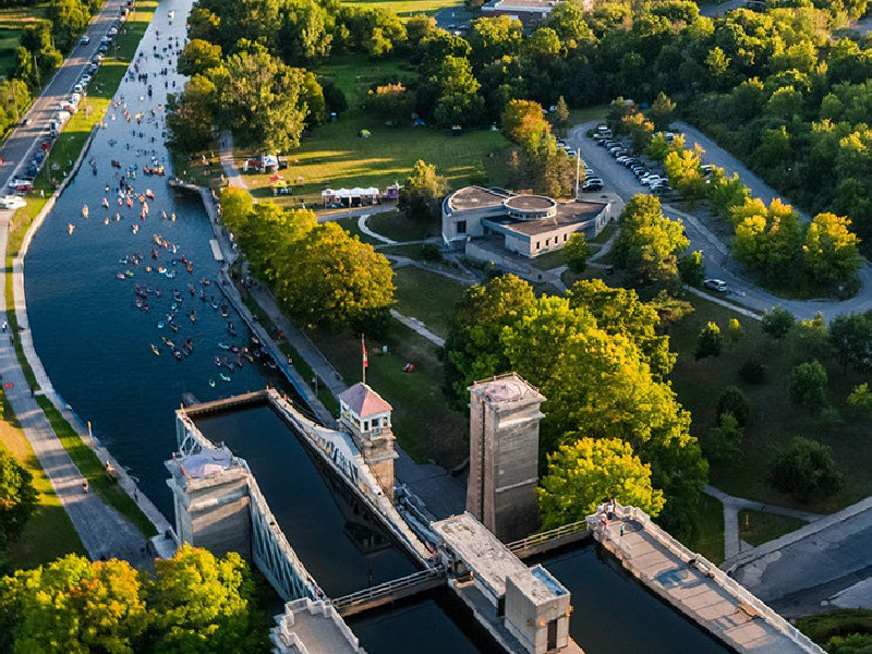 Peterborough lift lock and houseboat base Photos